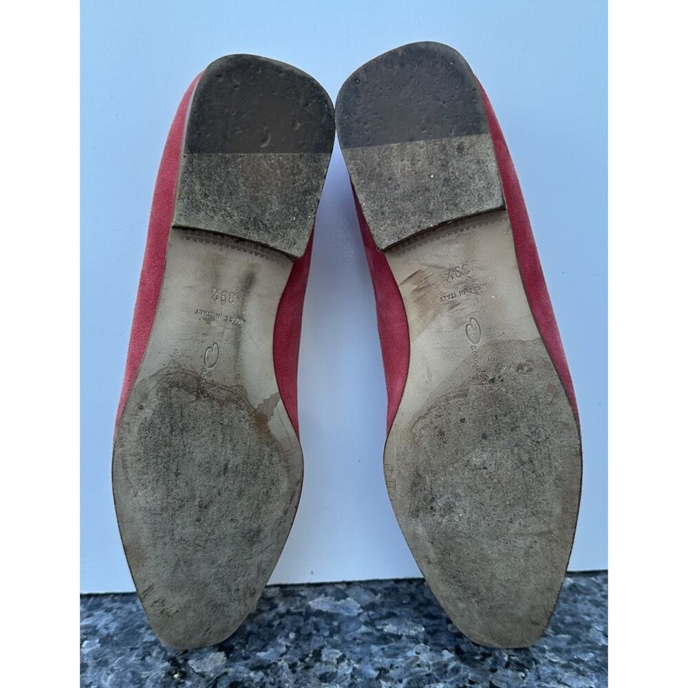 Oscar de la Renta red suede loafers Women’s Size 39.5 - Picture 14 of 15